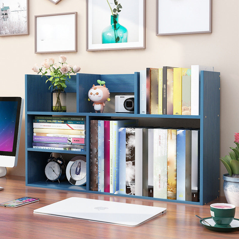 Zeitgenössische geometrische Holzbücher horizontal offene Bücherregal