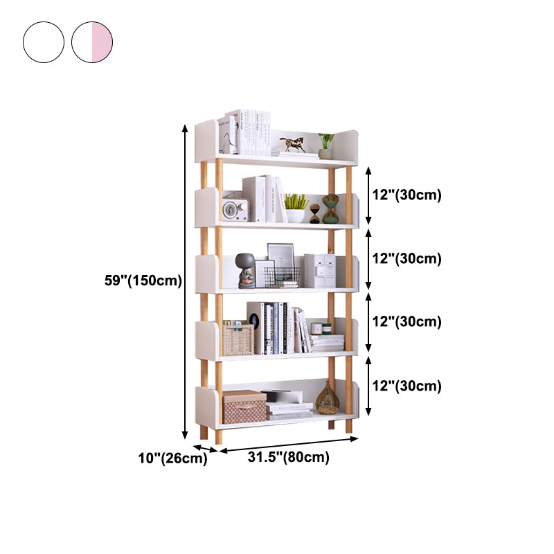 Hersteller Holz Etagere Bücherregal Moderne vertikale offene Bücherregal