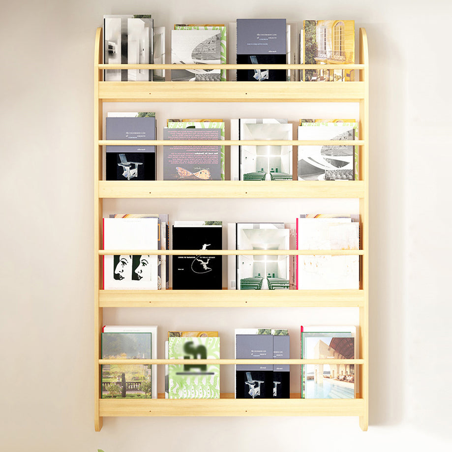 Libreria di unità murale contemporanea solida e fabbricazione di libreria in legno