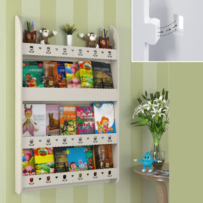 Libreria di unità murale contemporanea solida e fabbricazione di libreria in legno