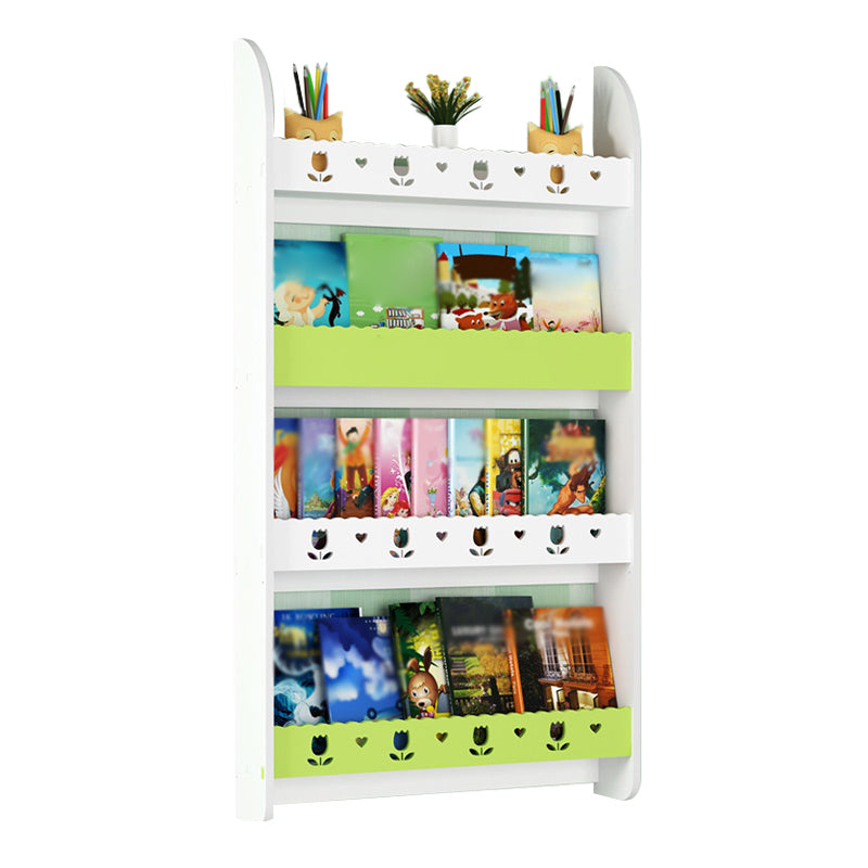 Libreria di unità murale contemporanea solida e fabbricazione di libreria in legno