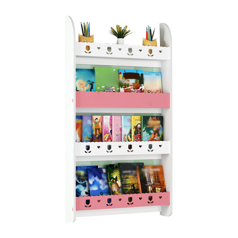 Libreria di unità murale contemporanea solida e fabbricazione di libreria in legno