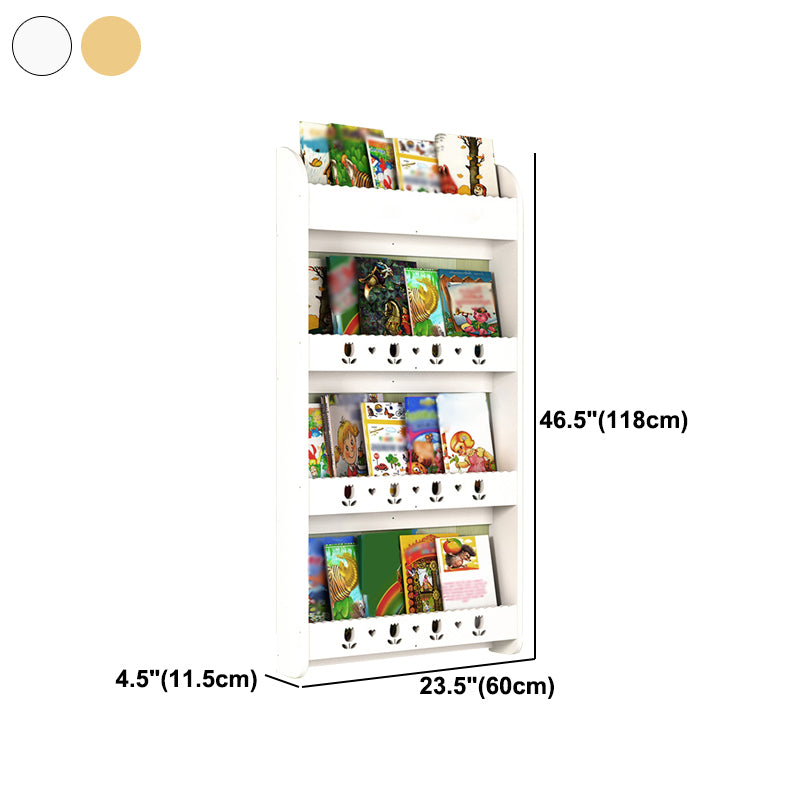 Libreria di unità murale contemporanea solida e fabbricazione di libreria in legno