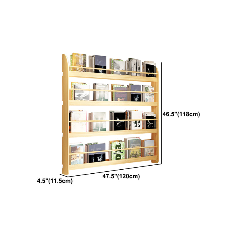 Libreria di unità murale contemporanea solida e fabbricazione di libreria in legno