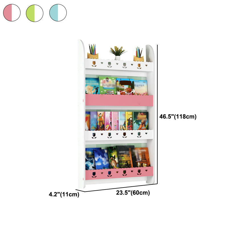 Libreria di unità murale contemporanea solida e fabbricazione di libreria in legno