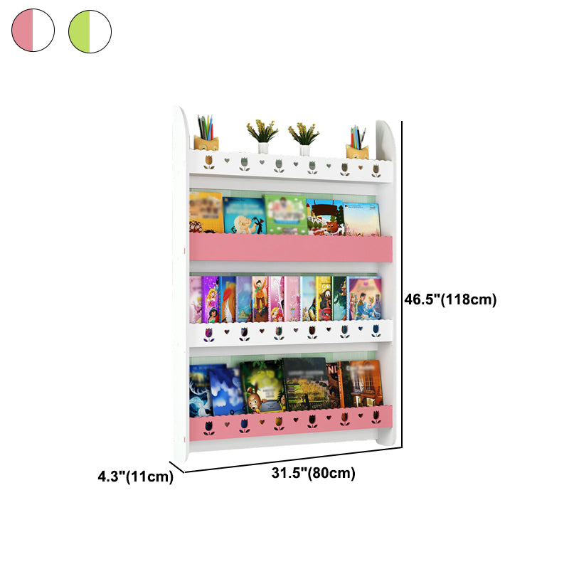 Libreria di unità murale contemporanea solida e fabbricazione di libreria in legno
