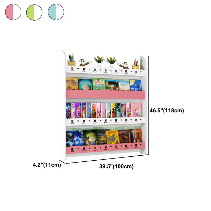 Libreria di unità murale contemporanea solida e fabbricazione di libreria in legno