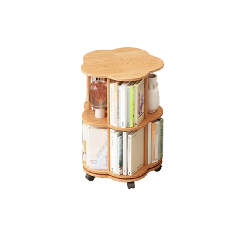 Massives Holzbuchhandel zeitgenössischer Stil Open Back Bücherregal für Home Office Study Room