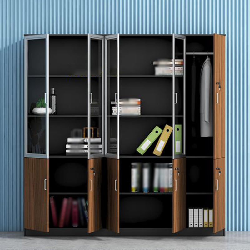Libreria in stile contemporaneo per la libreria della sala da studio per la casa con porta