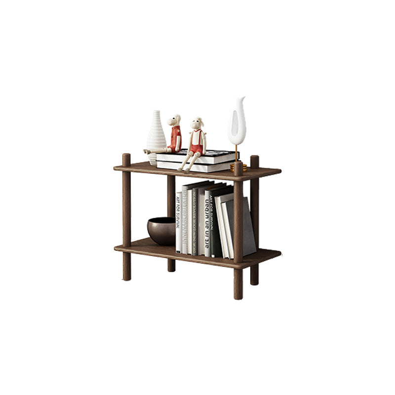 Modern Style Open Bookshelf Solid Wood Etagere Shelf Bookcase for Home