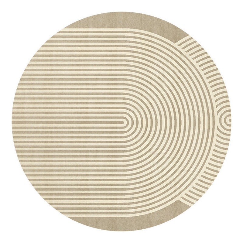 Modern Style Round Carpet Rug Stain Resistant Rug for Home Decor