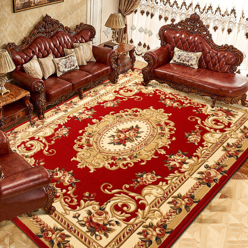 Modern European Style Rug Carpet Stain Resistant Rug for Living Room