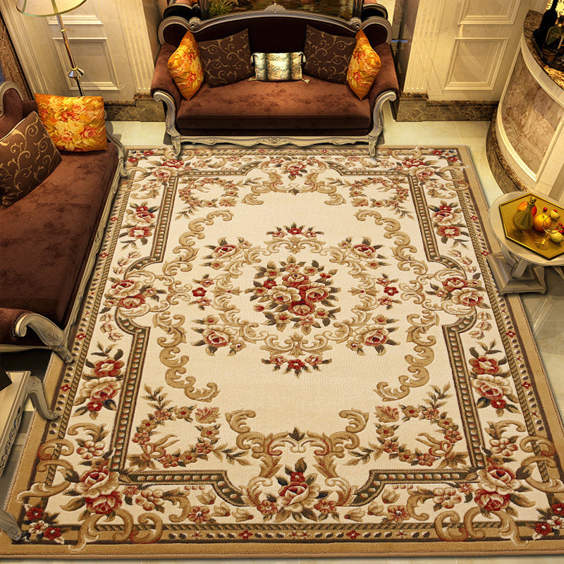 Modern European Style Rug Carpet Stain Resistant Rug for Living Room