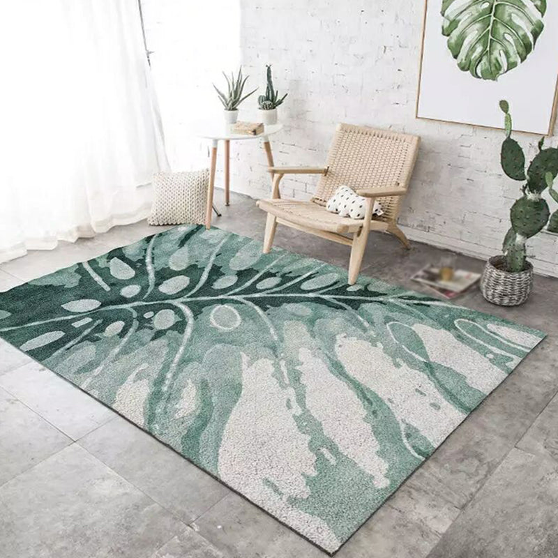 White Modern Rug Polyester Geometric Pattern Rug Washable Rug for Home Decor