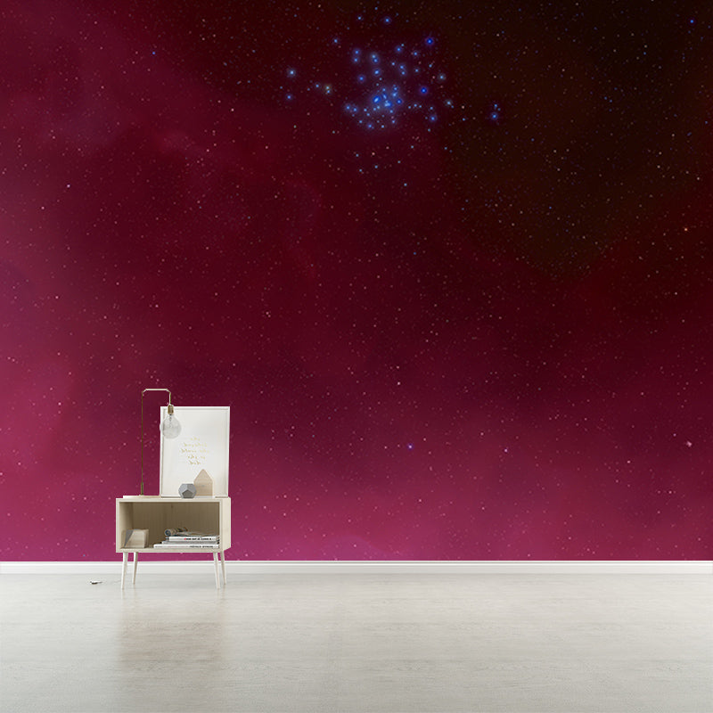 Photography Stain Resistant Wallpaper Galaxy Living Room Wall Mural