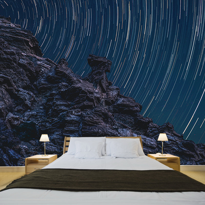 Photography Stain Resistant Wallpaper Galaxy Living Room Wall Mural