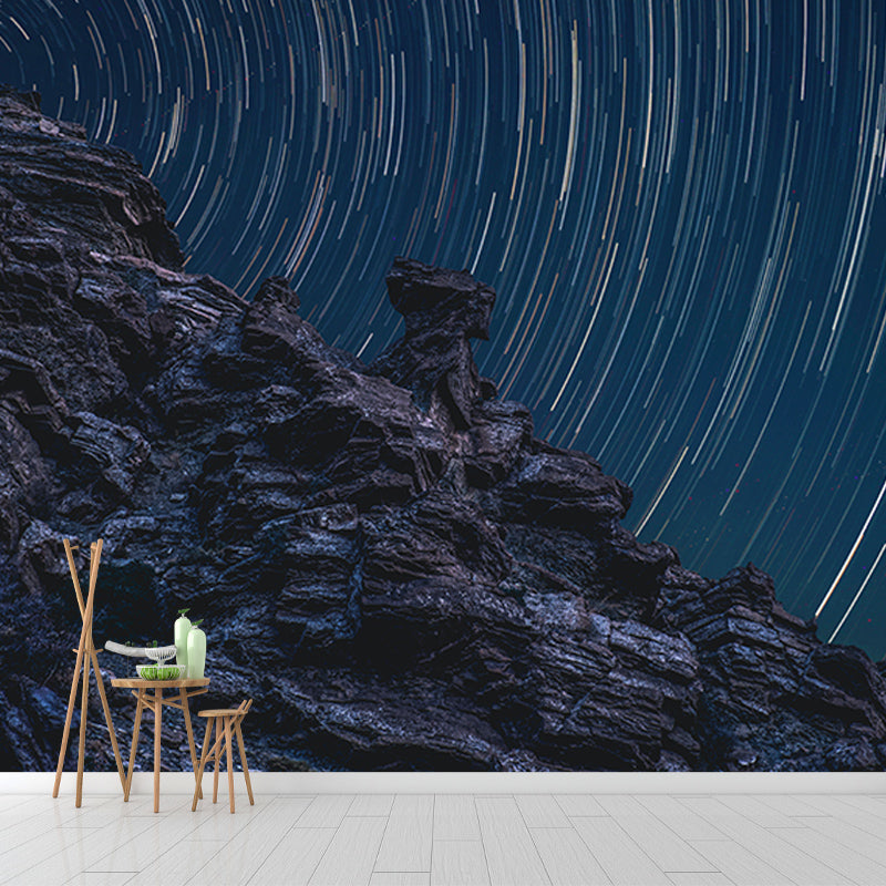 Photography Stain Resistant Wallpaper Galaxy Living Room Wall Mural