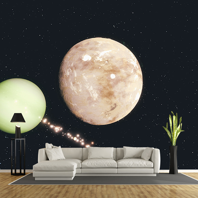 Modern Style Wall Mural Wallpaper Galaxy Photography Bedroom Wall Mural