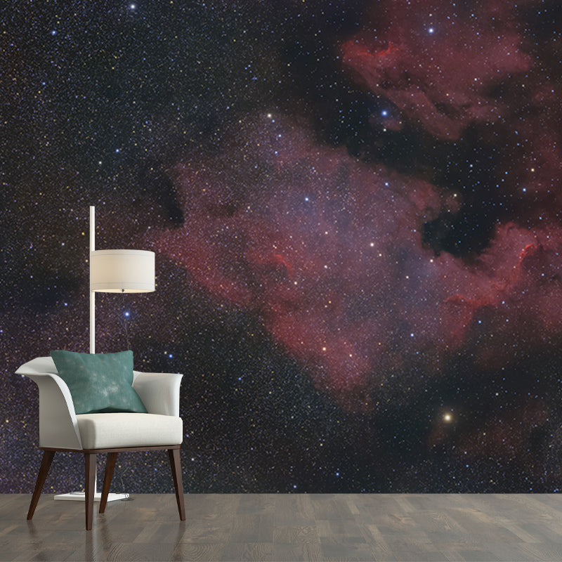 Washable Stain Resistant Wall Mural Wallpaper Galaxy Sitting Room Wall Mural
