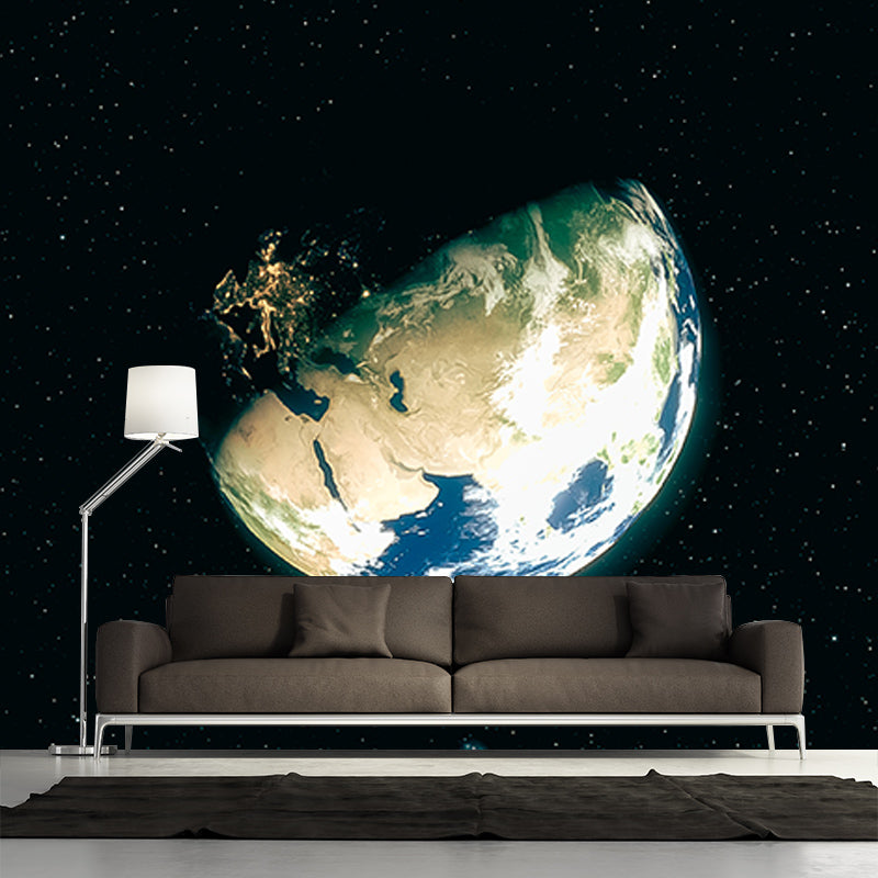 Photography Stain Resistant Mural Wallpaper Galaxy Living Room Wall Mural