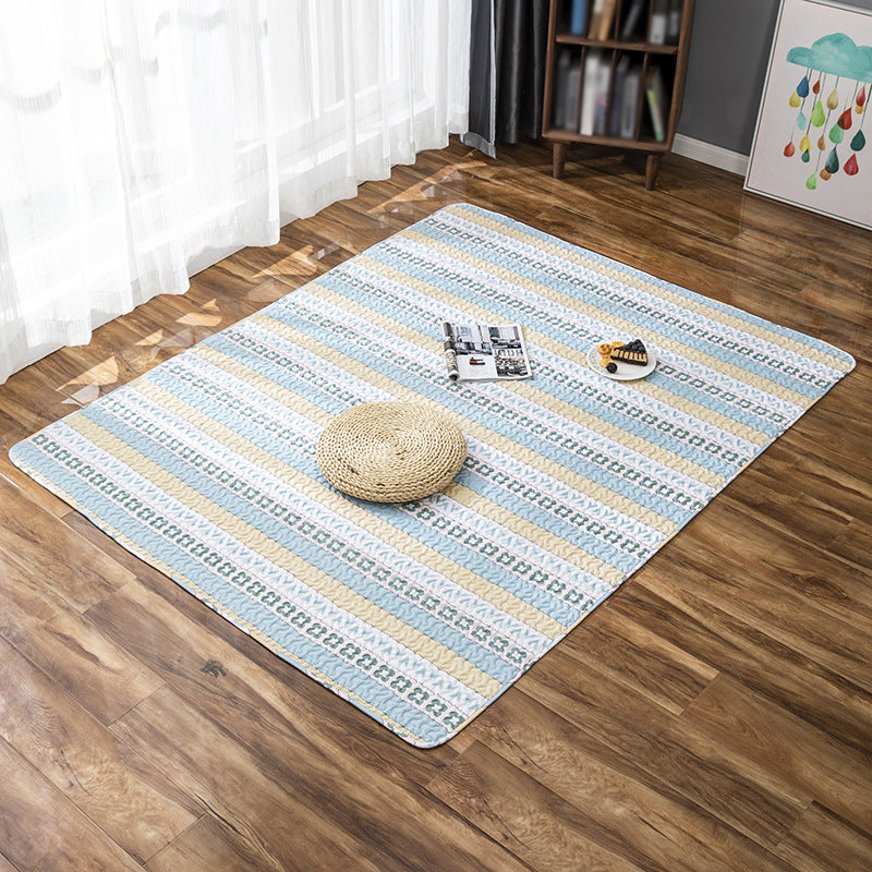 Geometric Pattern Rug Synthetic Carpet Pet Friendly Stain Resistant Rug for Bedroom