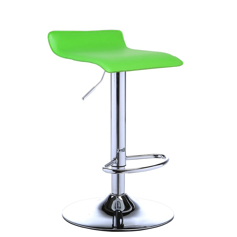 Contemporary PU Leather Swivel Barstool Indoor Bar Stool with Low Back