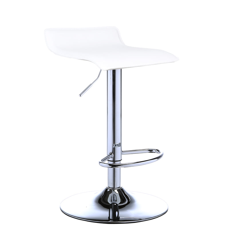 Contemporary PU Leather Swivel Barstool Indoor Bar Stool with Low Back