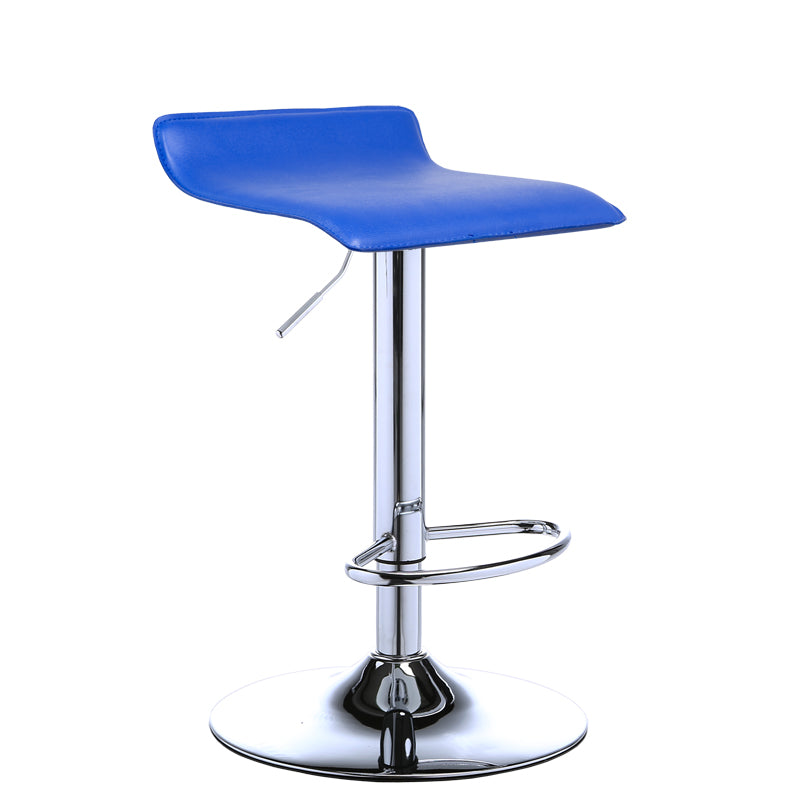 Contemporary PU Leather Swivel Barstool Indoor Bar Stool with Low Back