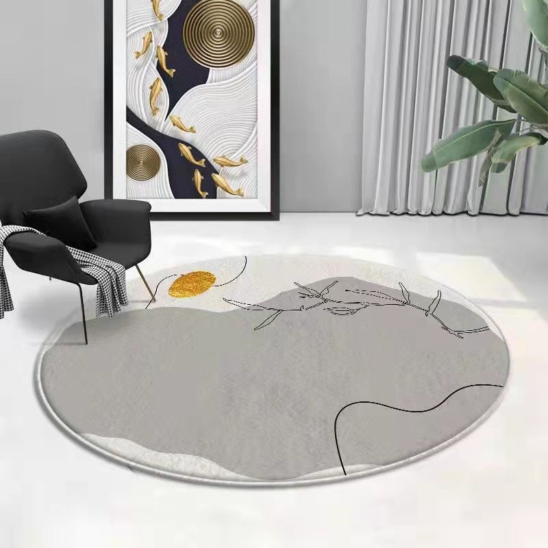 Zwart gradiënt helling tapijt polyester modern tapijt wasbaar tapijt voor woonkamer