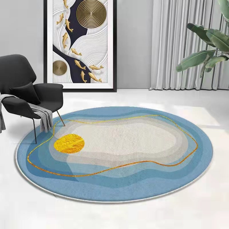 Zwart gradiënt helling tapijt polyester modern tapijt wasbaar tapijt voor woonkamer