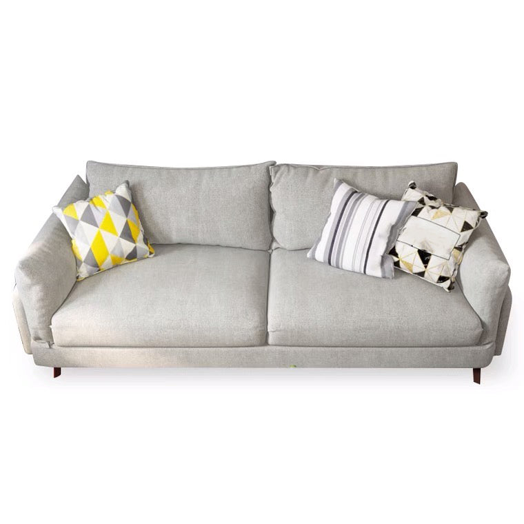 Contemporary Sewn Pillow Back Sofa with Pillow Top Arm for Apartment