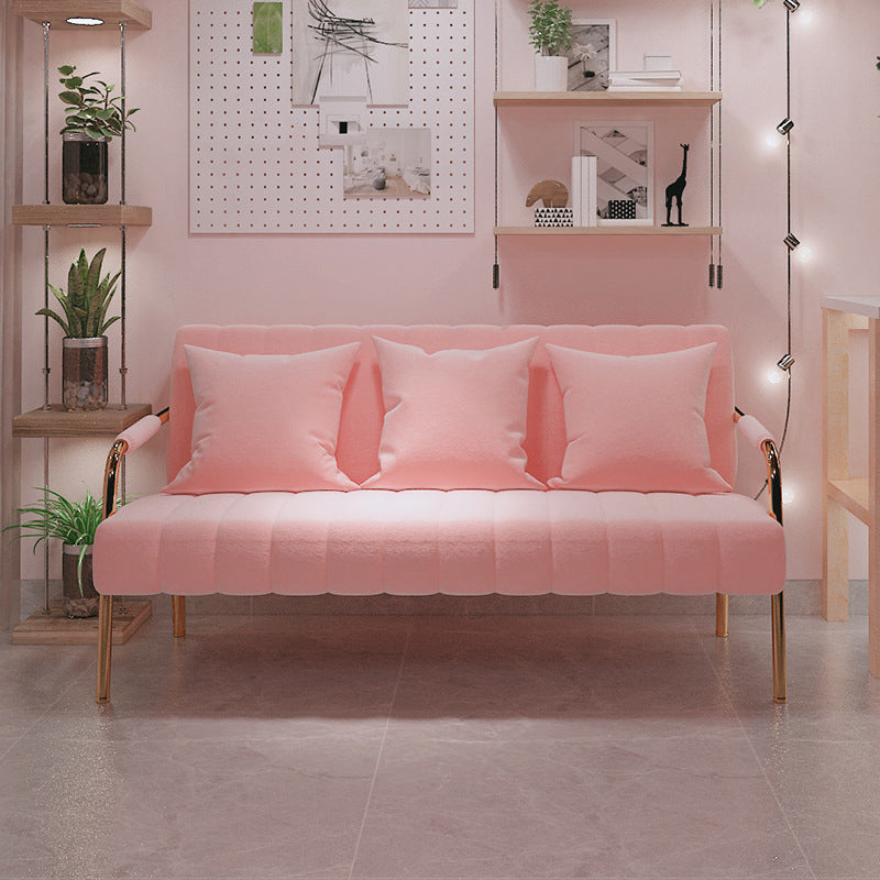 Contemporary Glam Velvet Sofa with Tuxedo Arm 58' Wide 72' High