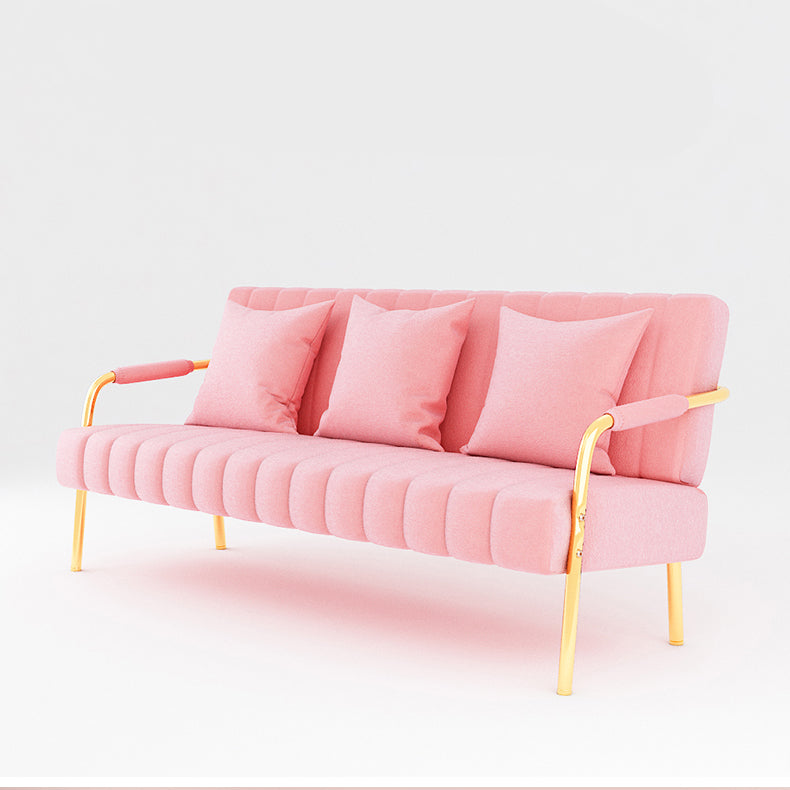 Contemporary Glam Velvet Sofa with Tuxedo Arm 58' Wide 72' High