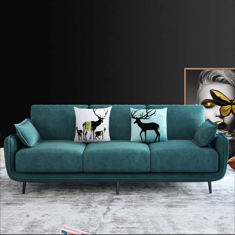 Pure Color Sofa Flared Arm Slipcovered Sofa for Room and Home