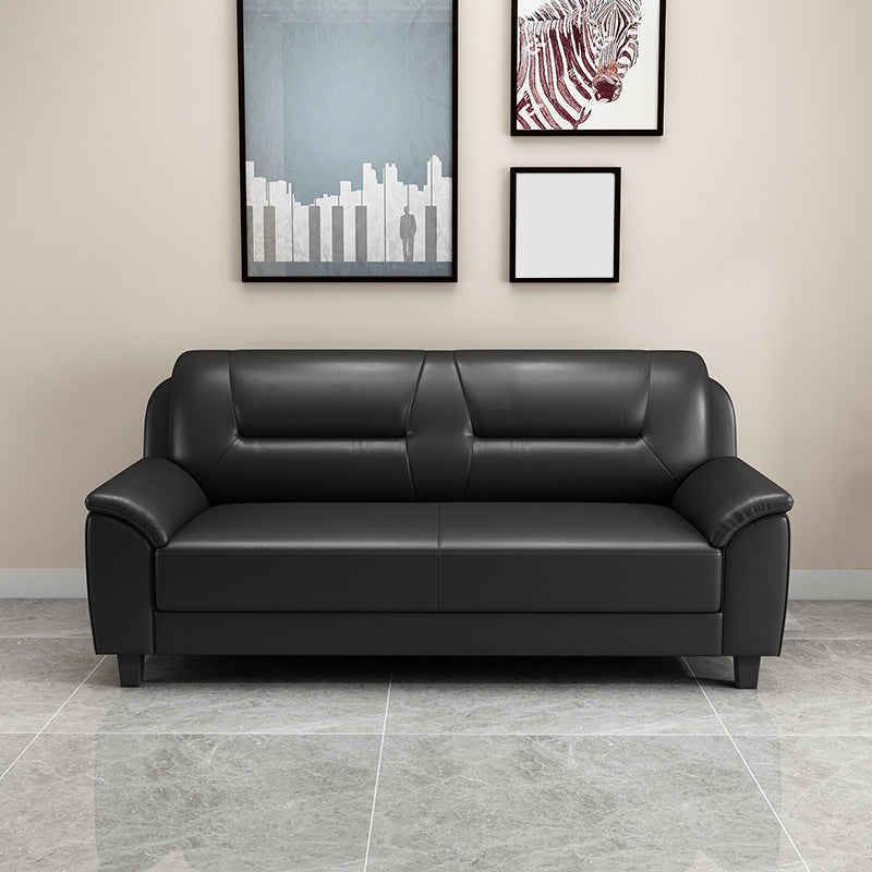 Pillow Top Arm Sofa 55.12"/70.87" W Faux Leather 3-Seat Loveseat