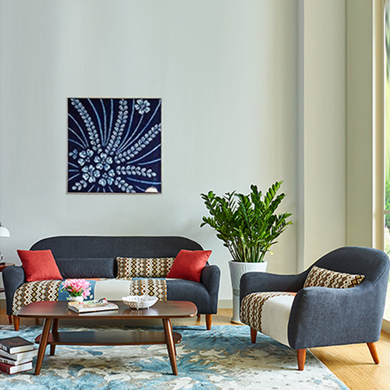 33,86 "d x 31,89" H in tessuto curvo divano a 3 posti divano in stile boemia