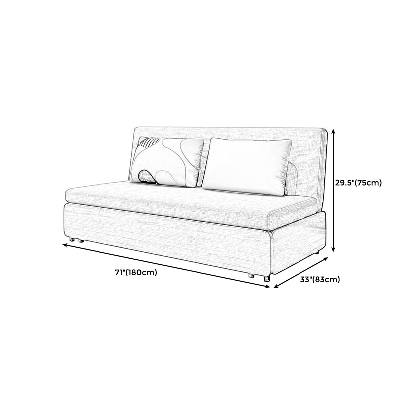 Mobiliario de tela de tela de cojín de un solo cojín muebles de muebles ajustados en la parte posterior