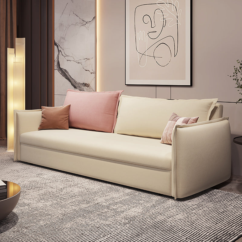 Loose Back Convertible Settee Loveseat Square Arm Standard Bed Settee