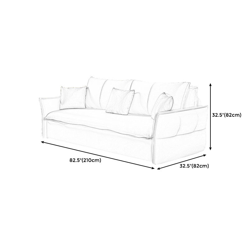 Weißes Sofa Bett Faux Leder Quadratarm Standard Bettbewegung mit Lagerung