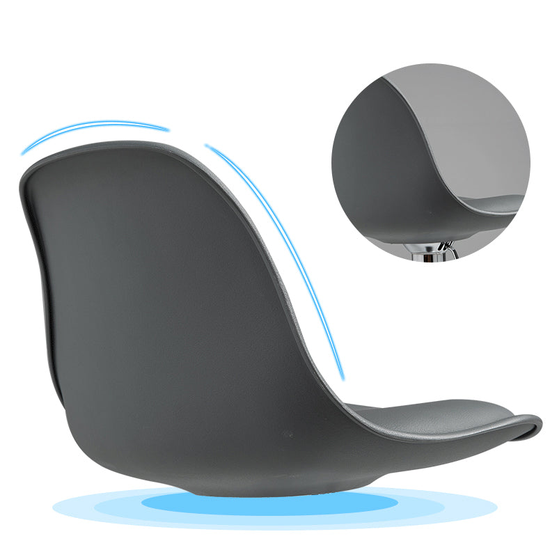 Contemporary Metal Dining Kitchen Room Armless Stool Adjustable Height Barstool