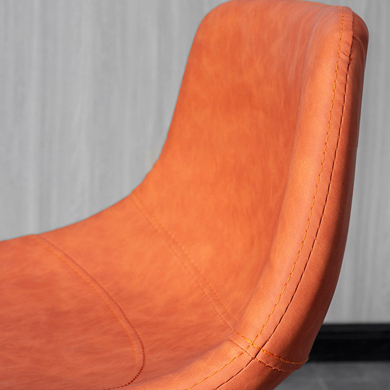 Contemporary Metal Kitchen Dining Room Armless Stool Adjustable Height Barstool