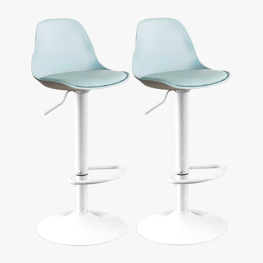 Contemporary Style Liftable Bar Stool Bucket Counter Bar Stool with Metal Legs