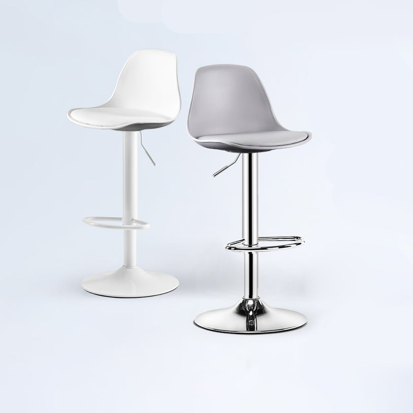 Contemporary Style Liftable Bar Stool Bucket Counter Bar Stool with Metal Legs
