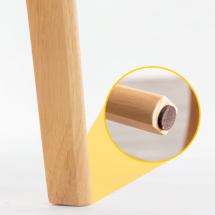 Contemporary Wood Dining Kitchen Room Armless Stool Low Back Bar Stool