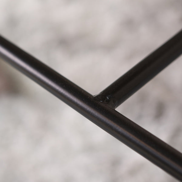 Modern Style Low Back Bar-stool Wooden Bar Stool with Metal Legs