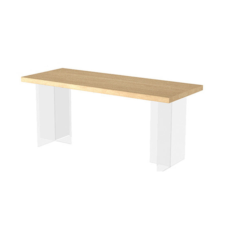 Modern 1/2/5 Pieces Rectangle Dining Table Set Solid Wood Dining Table with Chairs