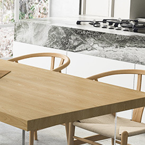 Modern 1/2/5 Pieces Rectangle Dining Table Set Solid Wood Dining Table with Chairs