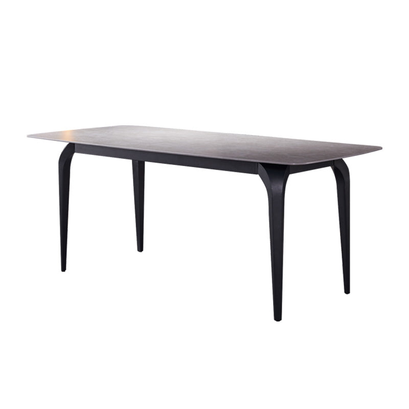 Modern 1/2/4/7 Pieces Dinette Set with Grey Sintered Stone Top Rectangle Dining Table Set