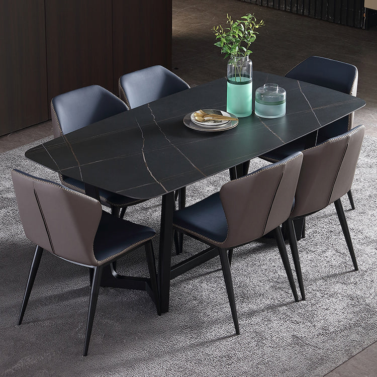 Industrial Rectangle Furniture Trestle Base Dining Site Table for Dining Room