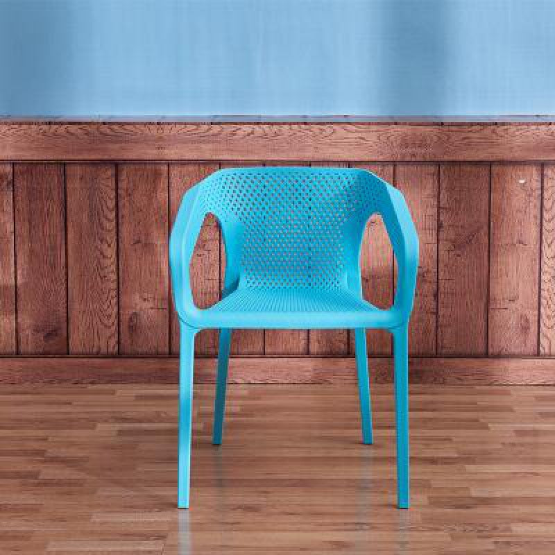 Contemporary Stackable Chair Dining Kitchen Arm Chair with Plastic Legs